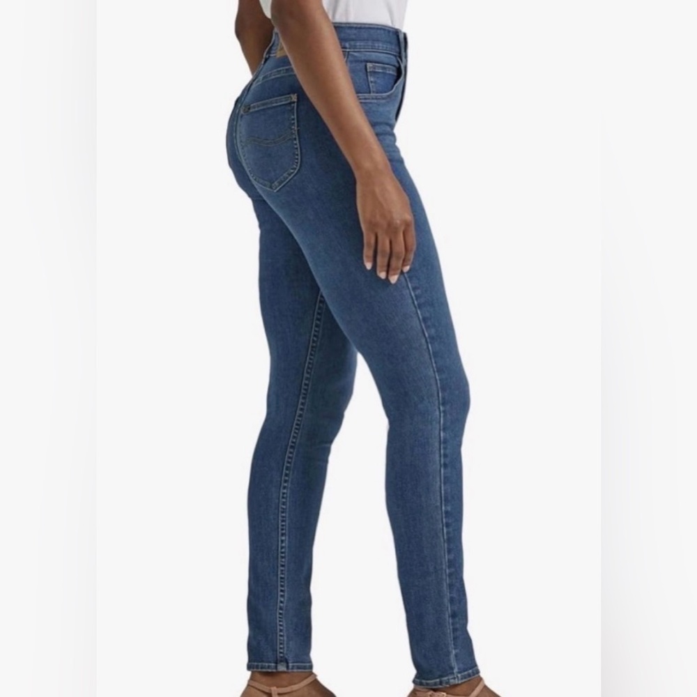 Lee Women's Skinny Jeans in Blue - Picture 3 of 11